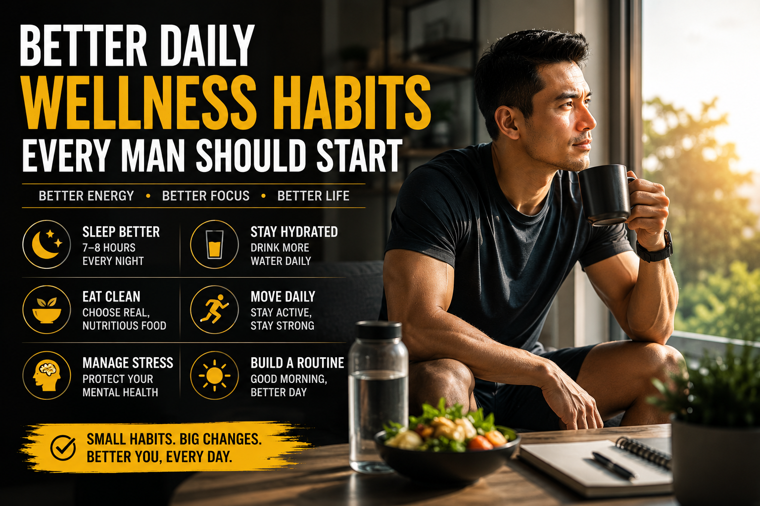 Better daily wellness habits for men